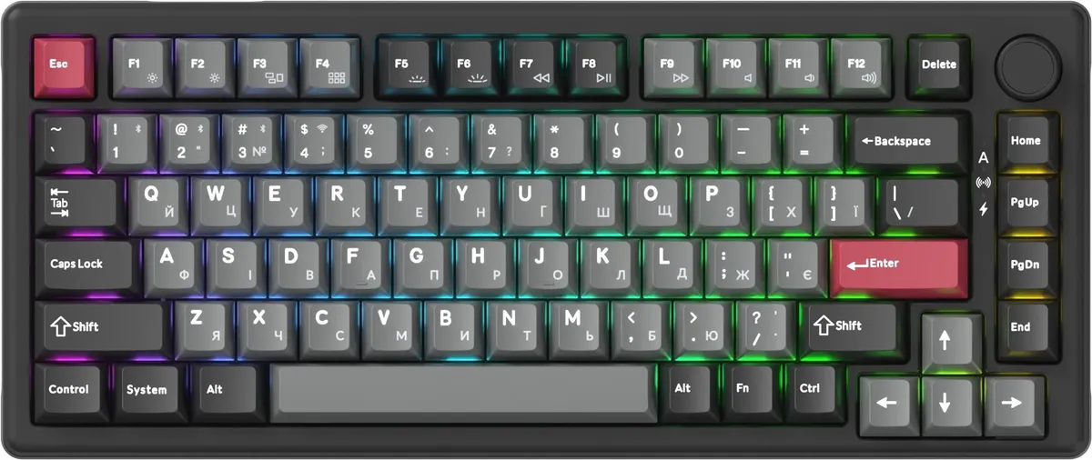 Бездротова механічна клавіатура GamePro Asgard Yord (MK266BK) - мініатюра 5