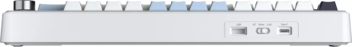 Клавіатура бездротова AULA F75 MAX Wireless Gasket Keyboard Reaper switch, 2.4G, BT, white, EN/UA - мініатюра 2