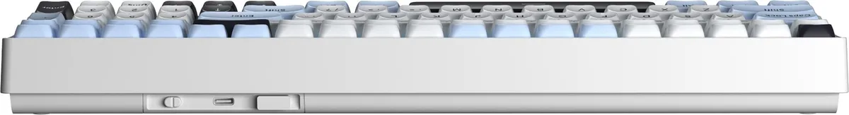 Клавіатура бездротова AULA S100pro Brown switch 2.4G wireless, BT, white/black EN/UA - мініатюра 4