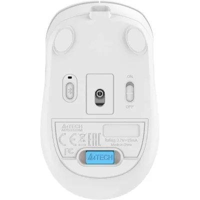 Миша бездротова A4Tech Fstyler FG10CS Air2 (Grayish White),  USB, колір білий+сірий - мініатюра 10