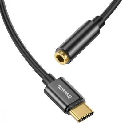 Перехідник AUX Baseus L54 Type-C to 3.5mm (black) - мініатюра 2