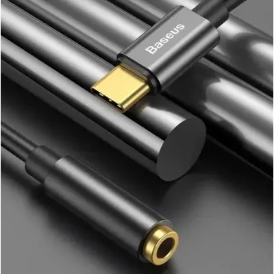 Перехідник AUX Baseus L54 Type-C to 3.5mm (black) - мініатюра 7