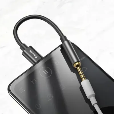 Перехідник AUX Baseus L54 Type-C to 3.5mm (black) - мініатюра 8