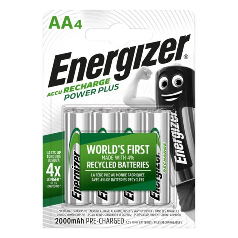 Акумулятори Energizer Recharge Power Plus AA/HR6 LSD Ni-MH 2000 mAh BL 4шт - зображення 1