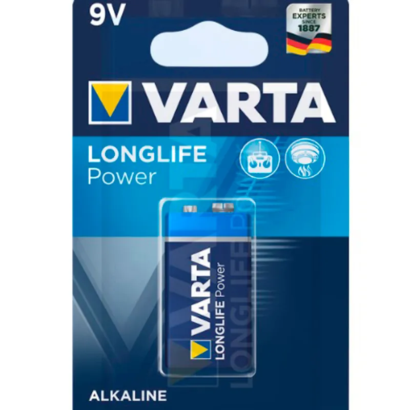 Батарейка Varta Longlife Power 4922 (High Energy) 6LR61 BL 1шт - зображення 1