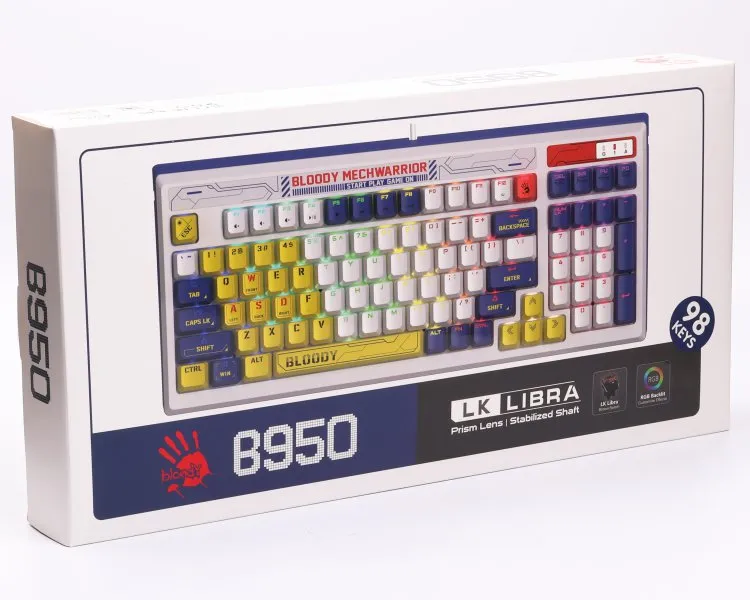 Клавіатура Bloody B950 RGB Warrior Blue - мініатюра 10