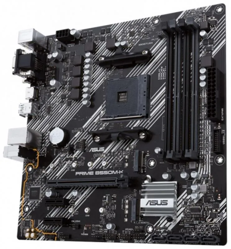 Материнська плата Asus Prime B550M-K Socket AM4 - мініатюра 3