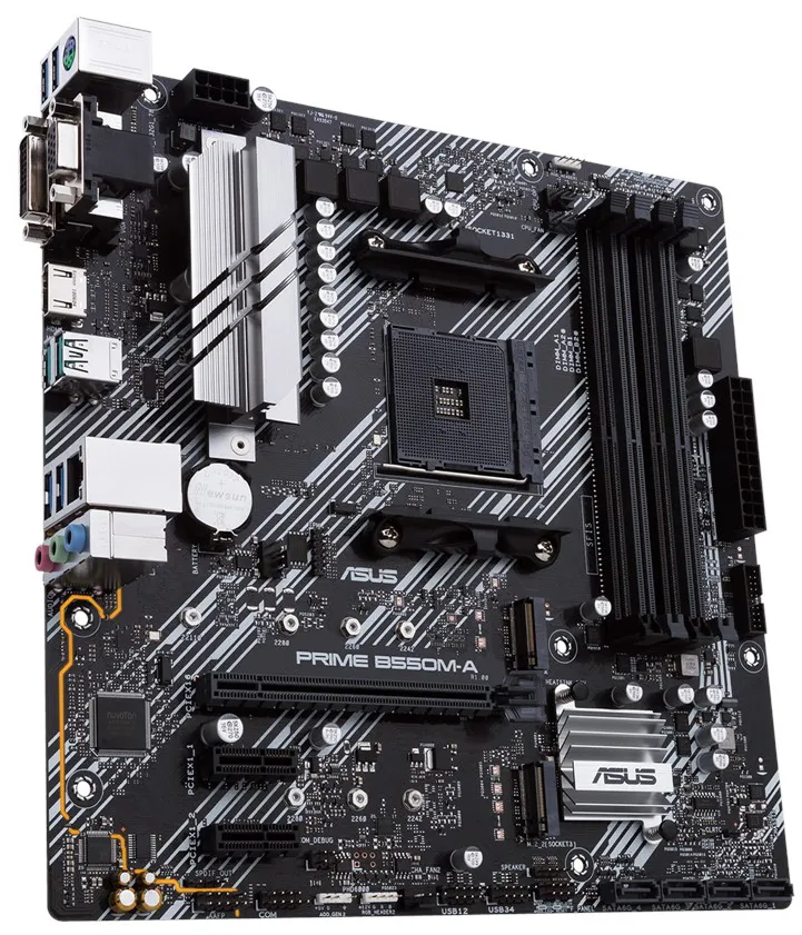 Материнська плата Asus Prime B550M-A Socket AM4 - мініатюра 3
