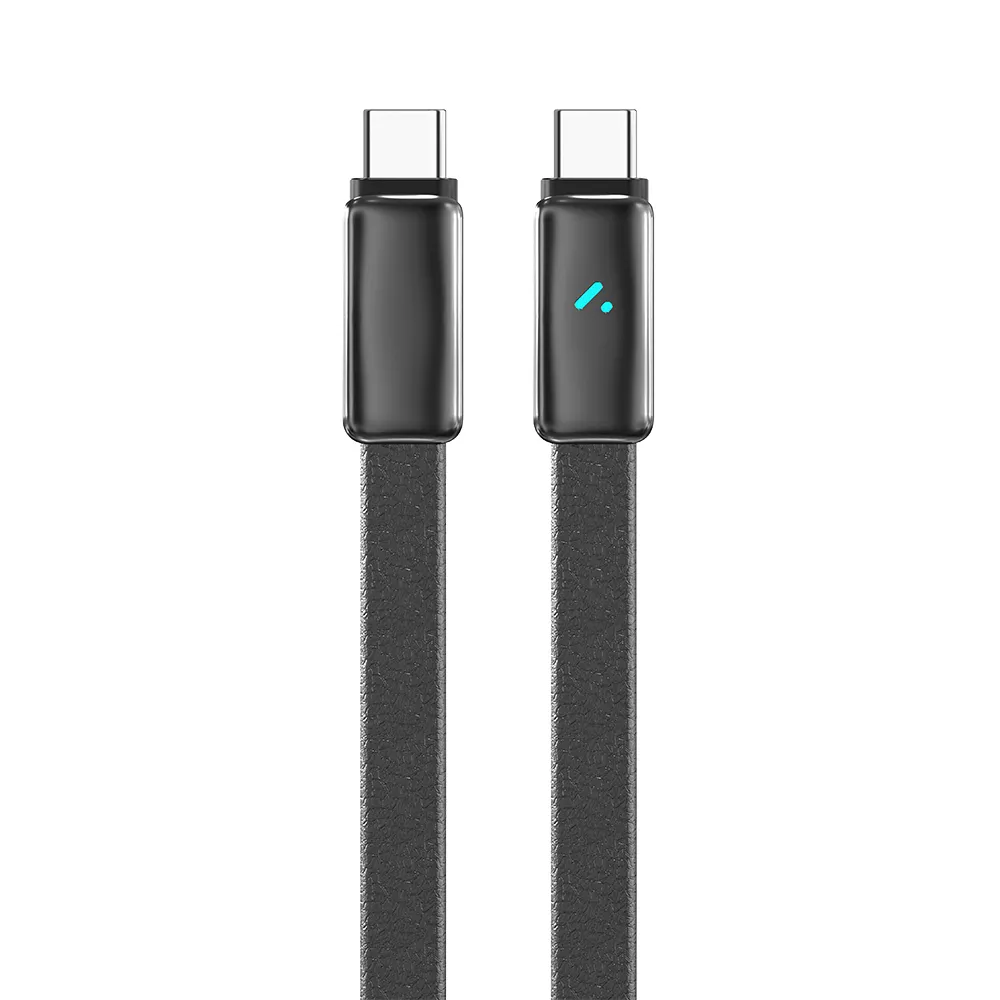 Кабель ColorWay USB Type-C - USB Type-C (M/M), ultra-thin, 5А, 1 м, Black (CW-CBPDCC100-BK)