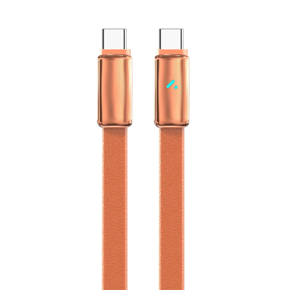 Кабель ColorWay USB Type-C - USB Type-C (M/M), ultra-thin, 5А, 1 м, Orange (CW-CBPDCC100-OR)
