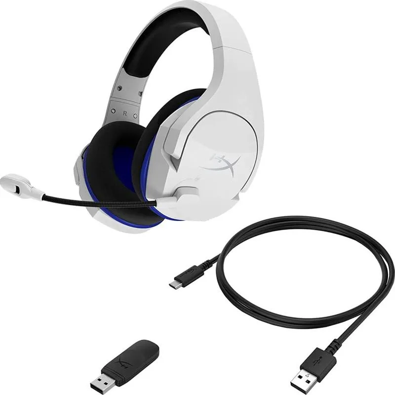 Гарнiтура HyperX Cloud Stinger Core Wireless для PS4\PS5 White (4P5J1AA) - мініатюра 6