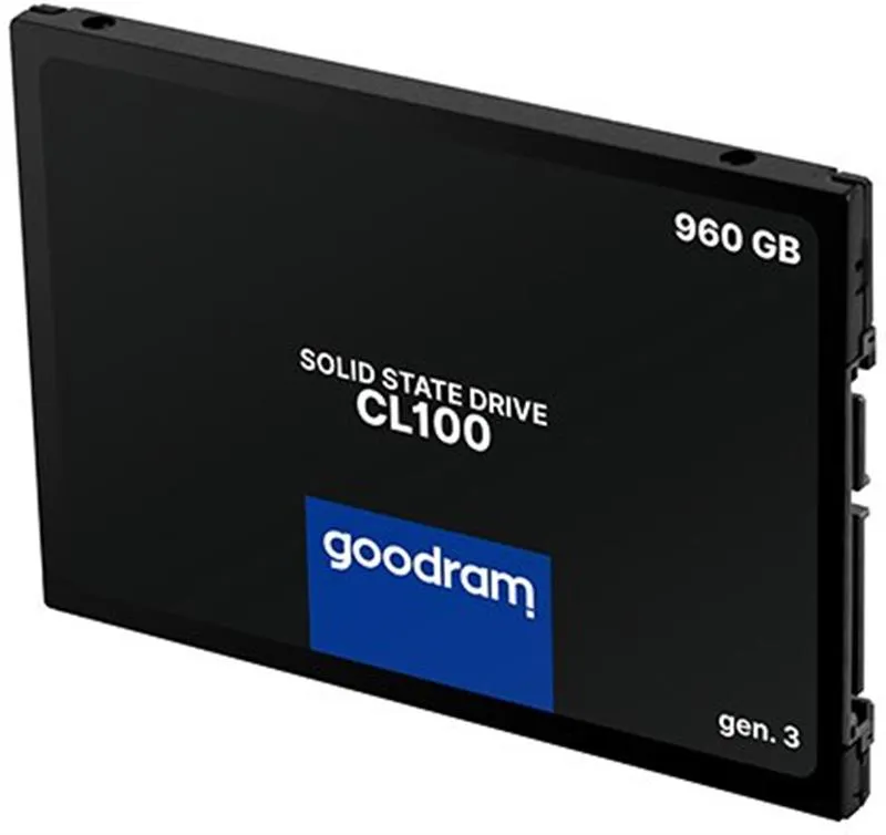 Накопичувач SSD  960GB Goodram CL100 GEN.3 2.5" SATAIII 3D TLC (SSDPR-CL100-960-G3) - мініатюра 2