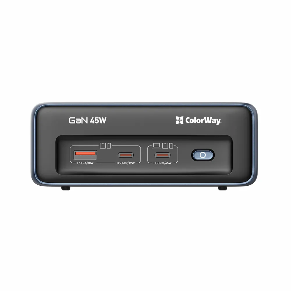 Фільтр живлення ColorWay CW-CHE25PDB 45W 2 розетки, 1xUSB-A 2xUSB-C, 2 м, синій - мініатюра 10