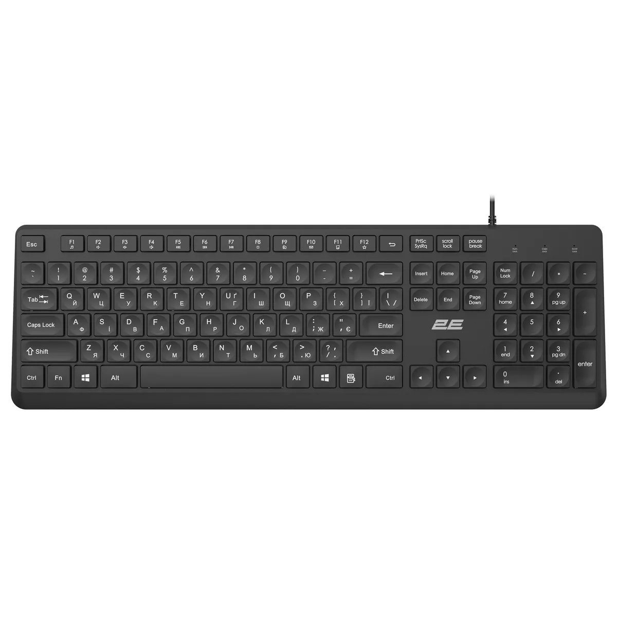 Клавіатура 2E KS405 Black (2E-KS405UBK_UA) - мініатюра 7