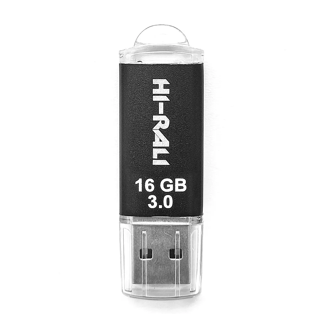 Флеш-накопичувач USB3.0 16GB Hi-Rali Rocket Series Black (HI-16GB3VCBK) - зображення 1