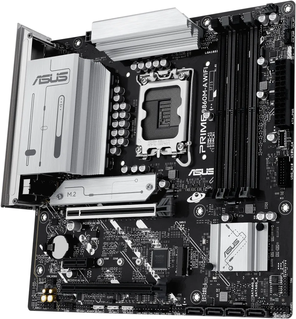 Материнська плата Asus Prime B860M-A WiFi Socket 1851 - мініатюра 3