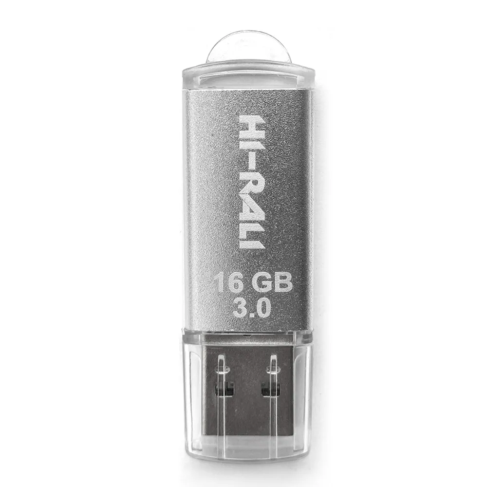 Флеш-накопичувач USB3.0 16GB Hi-Rali Rocket Series Silver (HI-16GB3VCSL) - зображення 1