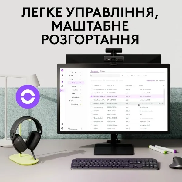 Bluetooth-гарнітура Logitech Zone Vibe Wireless UC Graphite (981-001199) - мініатюра 12
