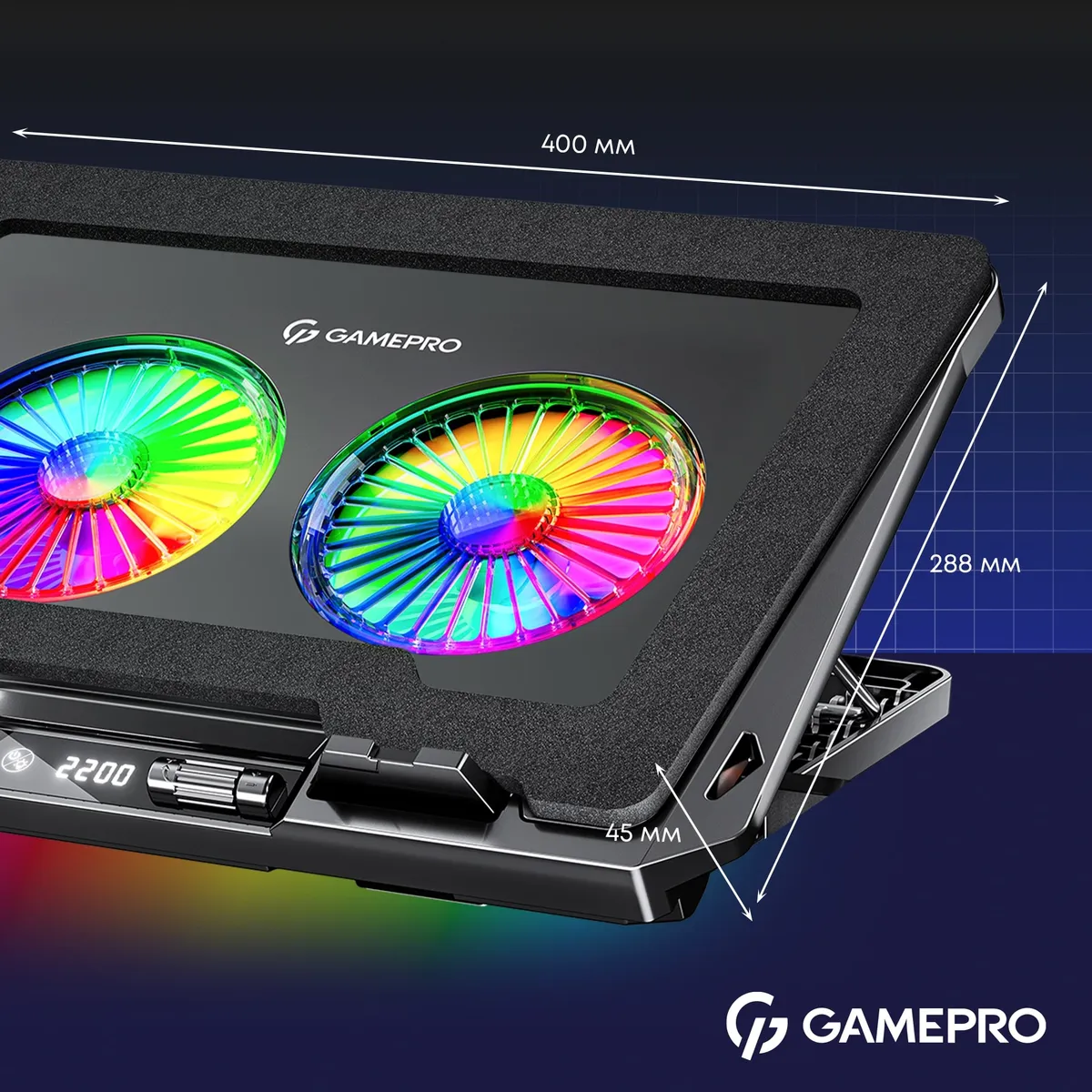Охолоджуюча підставка для ноутбука GamePro CP910 - мініатюра 13