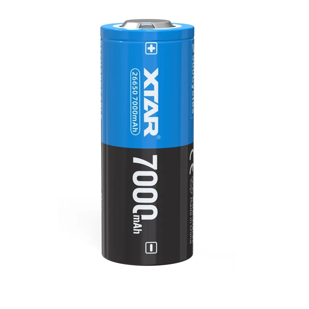 Акумулятор XTAR 26650P 7000 mAh 1 шт. - мініатюра 5
