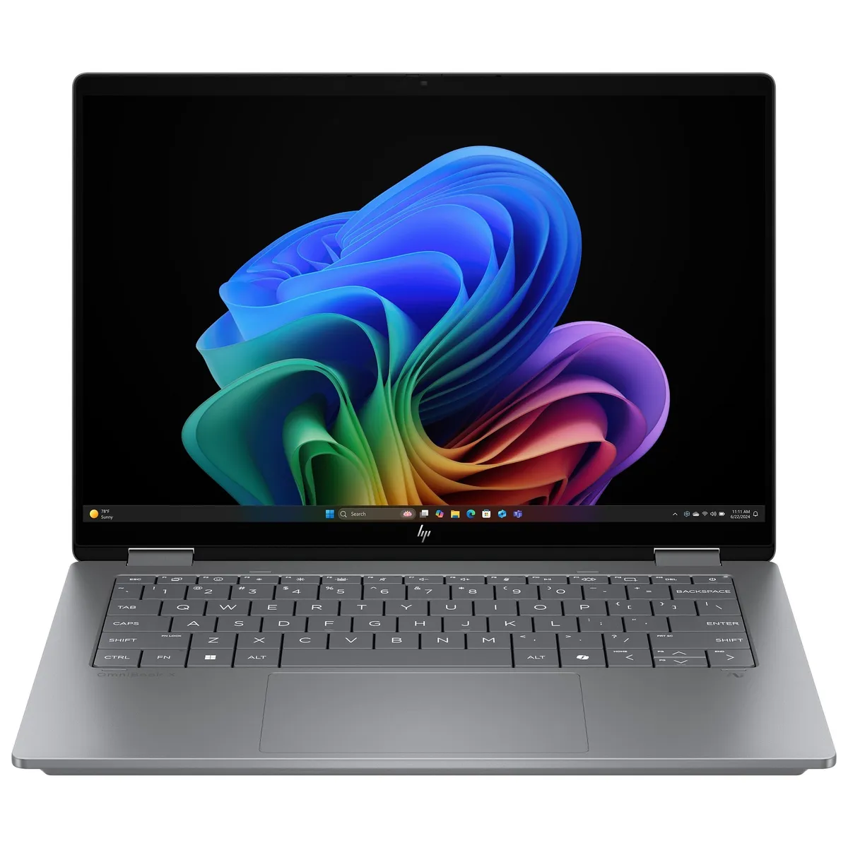 Ноутбук HP OmniBook X Flip 14-fk0010ua (D16H4EA) Meteor Silver - зображення 1