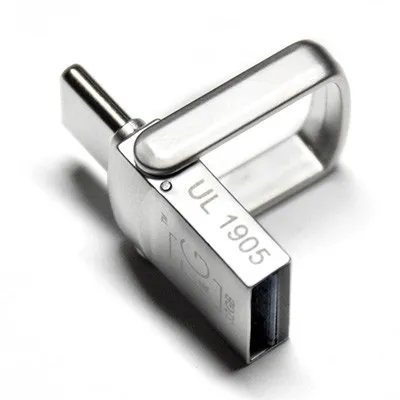 Флеш-накопичувач USB3.0 16GB Type-C T&G 104 Metal Series Silver (TG104TC-16G3) - мініатюра 2