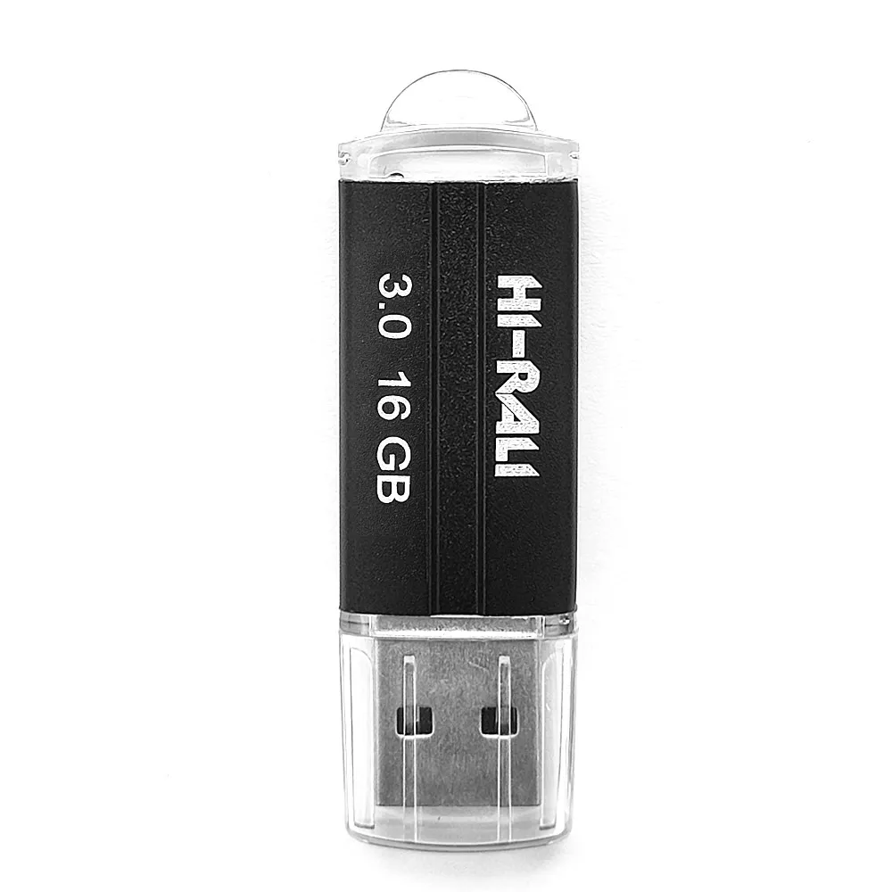 Флеш-накопичувач USB 16GB Hi-Rali Corsair Series Black (HI-16GBCORBK) - зображення 1