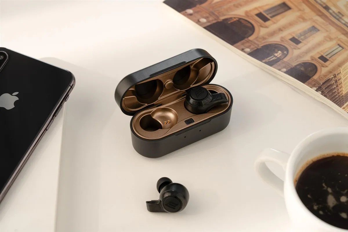 Bluetooth-гарнітура 2E Novem Pro Black (2E-EBTWNPBK) - мініатюра 3
