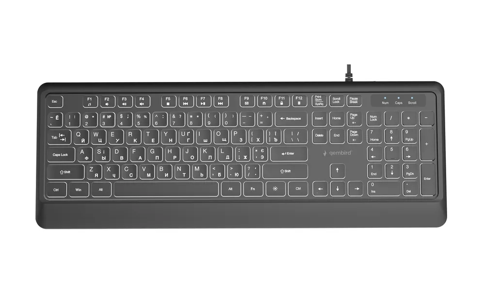 Клавіатура Gembird KB-MCH-05-CYRL Black - зображення 1