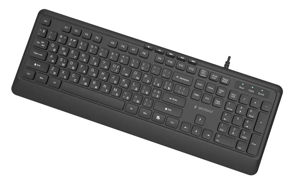 Клавіатура Gembird KB-MCH-05-CYRL Black - мініатюра 4