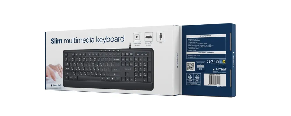 Клавіатура Gembird KB-MCH-05-CYRL Black - мініатюра 5