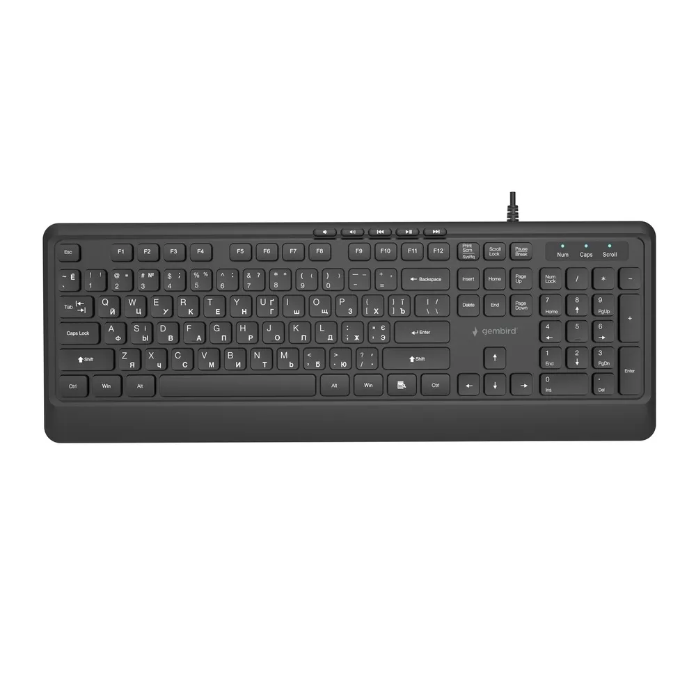 Клавіатура Gembird KB-MCH-05-CYRL Black - мініатюра 6