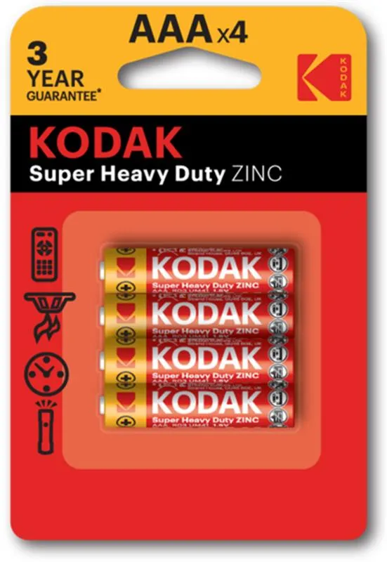 Батарейка Kodak Extra Heavy Duty AAA/R3 BL 4шт - зображення 1