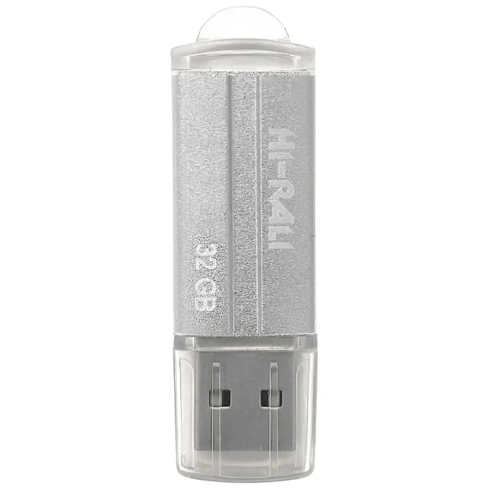Флеш-накопичувач USB 32GB Hi-Rali Corsair Series Silver (HI-32GBCORSL) - зображення 1