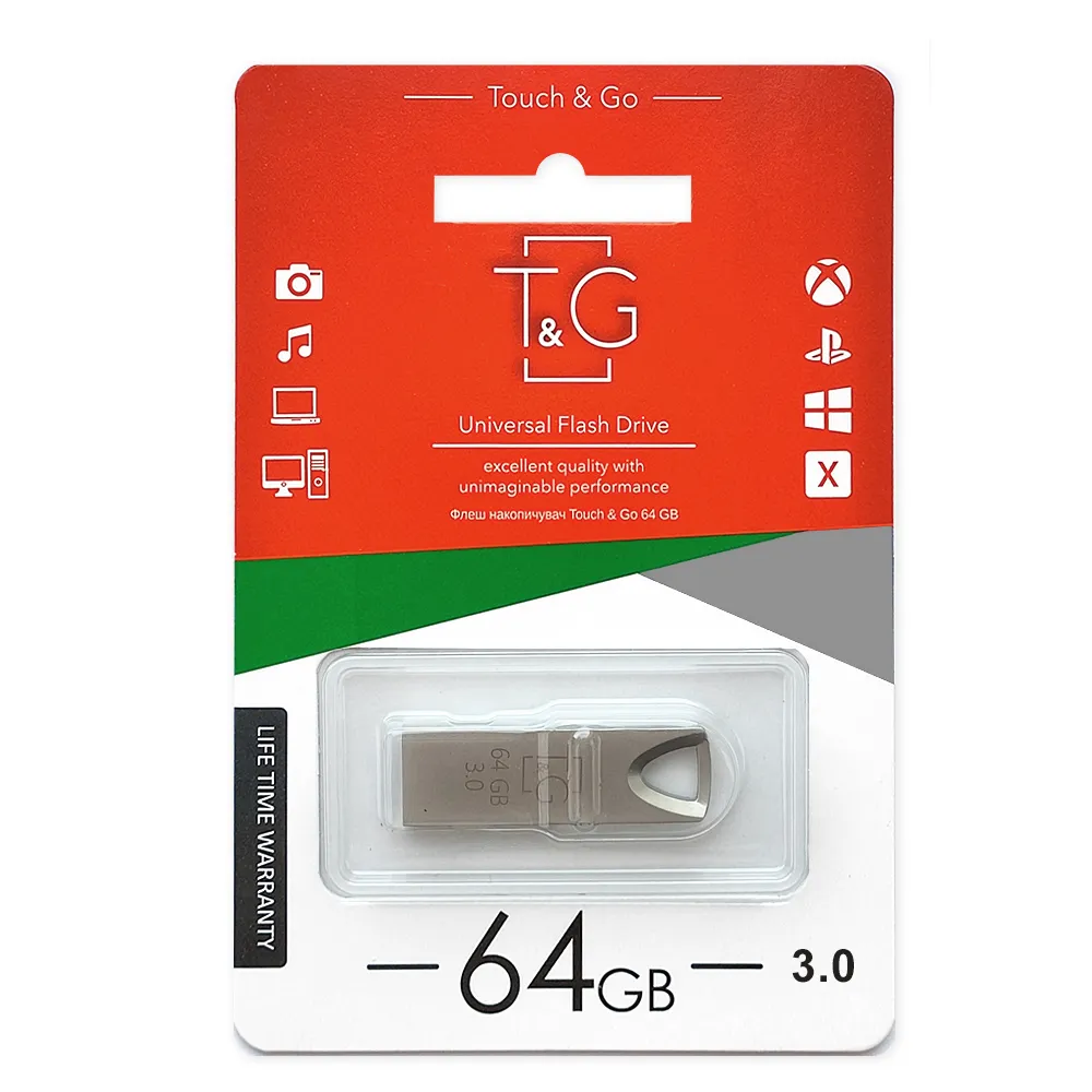 Флеш-накопичувач USB3.0 64GB T&G 117 Metal Series Silver (TG117SL-64G3) - мініатюра 2