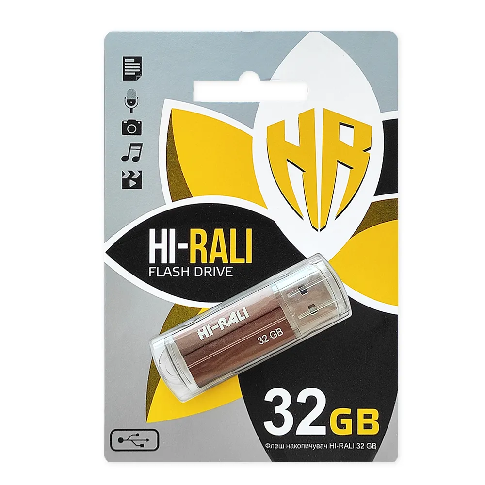 Флеш-накопичувач USB 32GB Hi-Rali Corsair Series Bronze (HI-32GBCORBR) - мініатюра 2