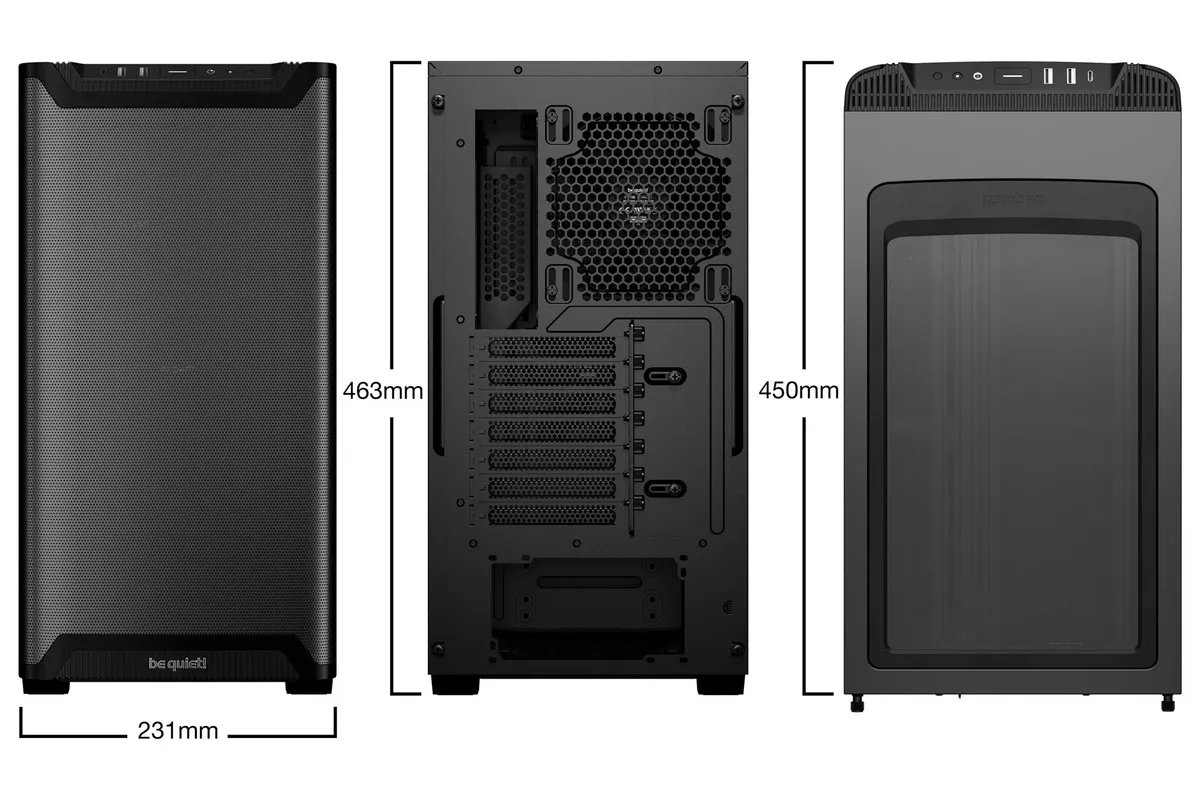 Корпус be quiet! Pure Base 501 Airflow Black (BG074) без БЖ - мініатюра 2