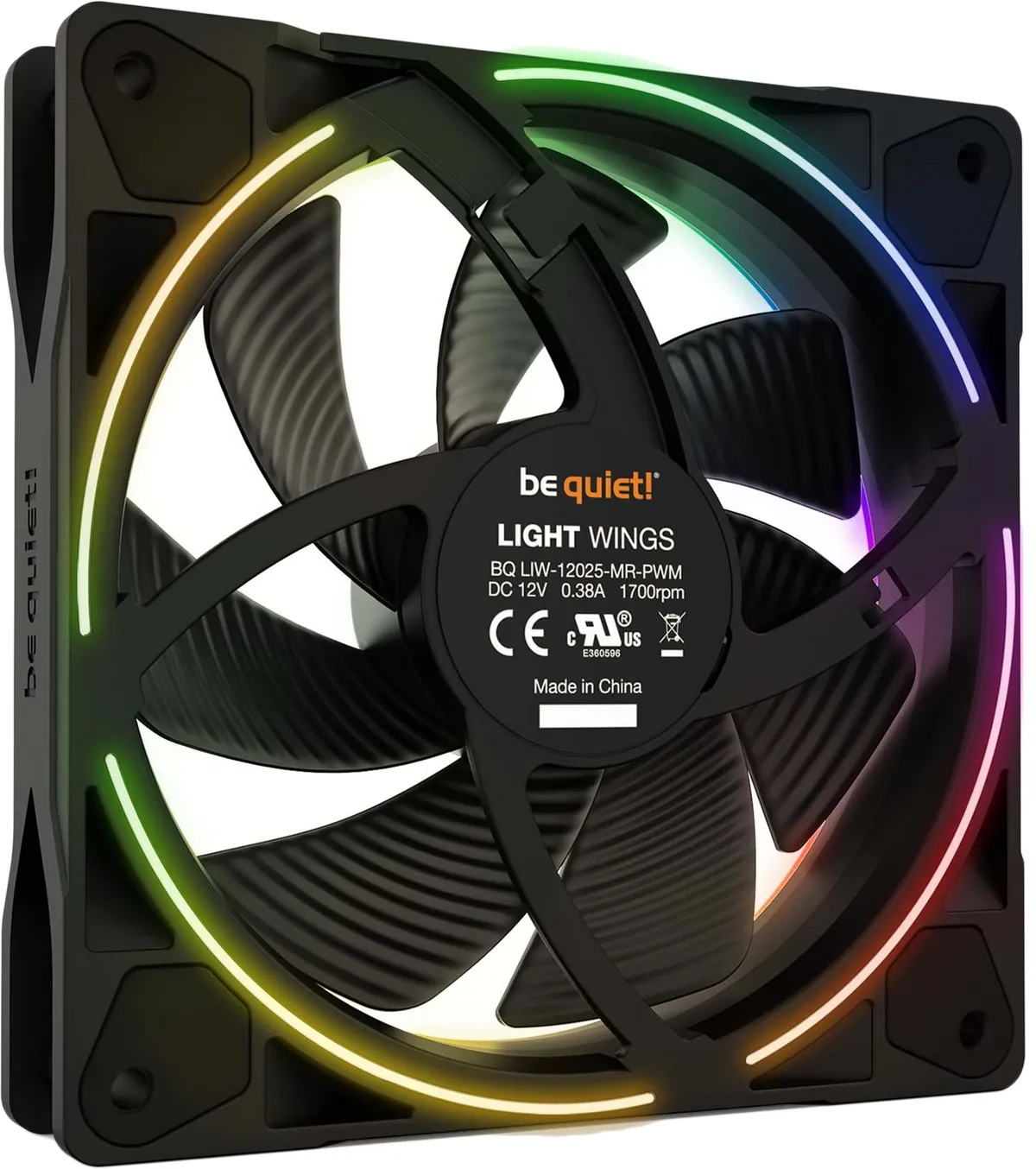 Вентилятор be quiet! Light Wings 120mm PWM Black (BL072) - мініатюра 2