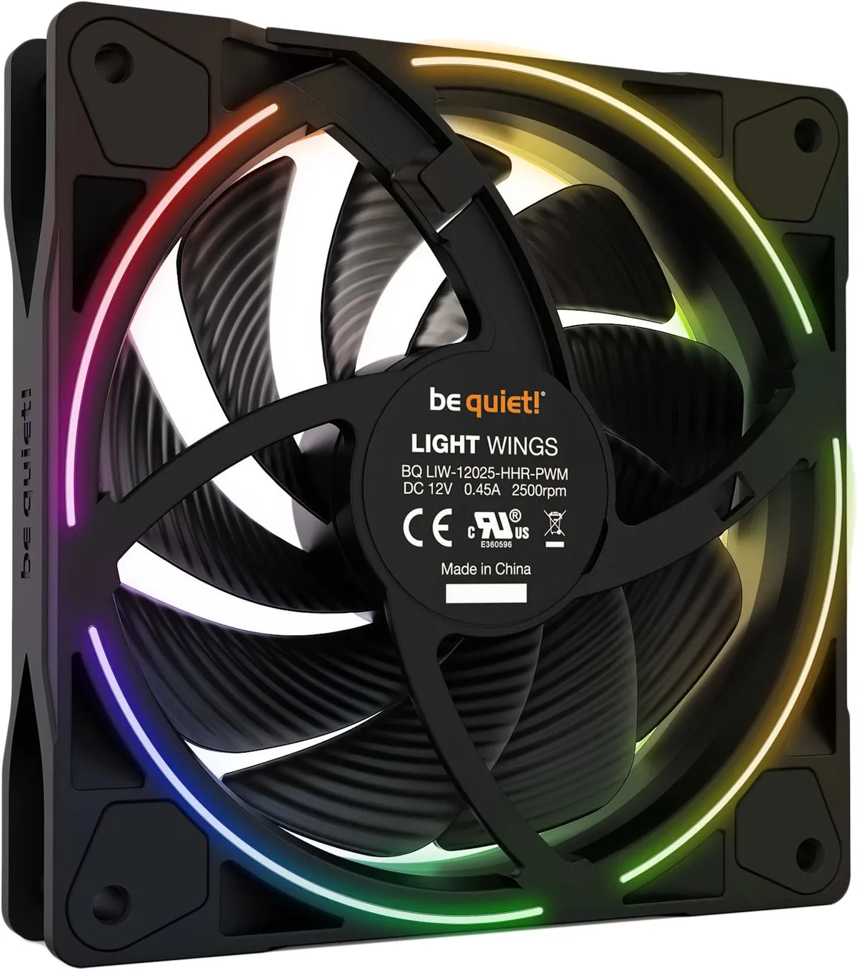 Вентилятор be quiet! Light Wings 120mm PWM High-Speed Black (BL073) - мініатюра 2
