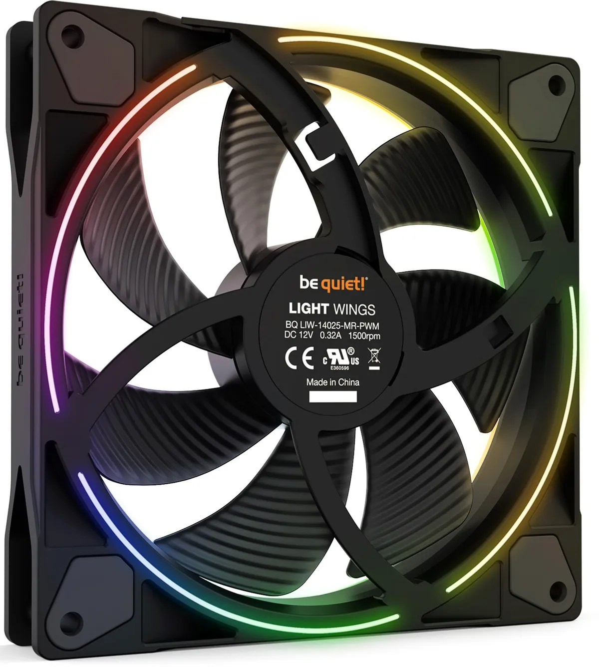 Вентилятор be quiet! Light Wings 140mm PWM Black (BL074) - мініатюра 2