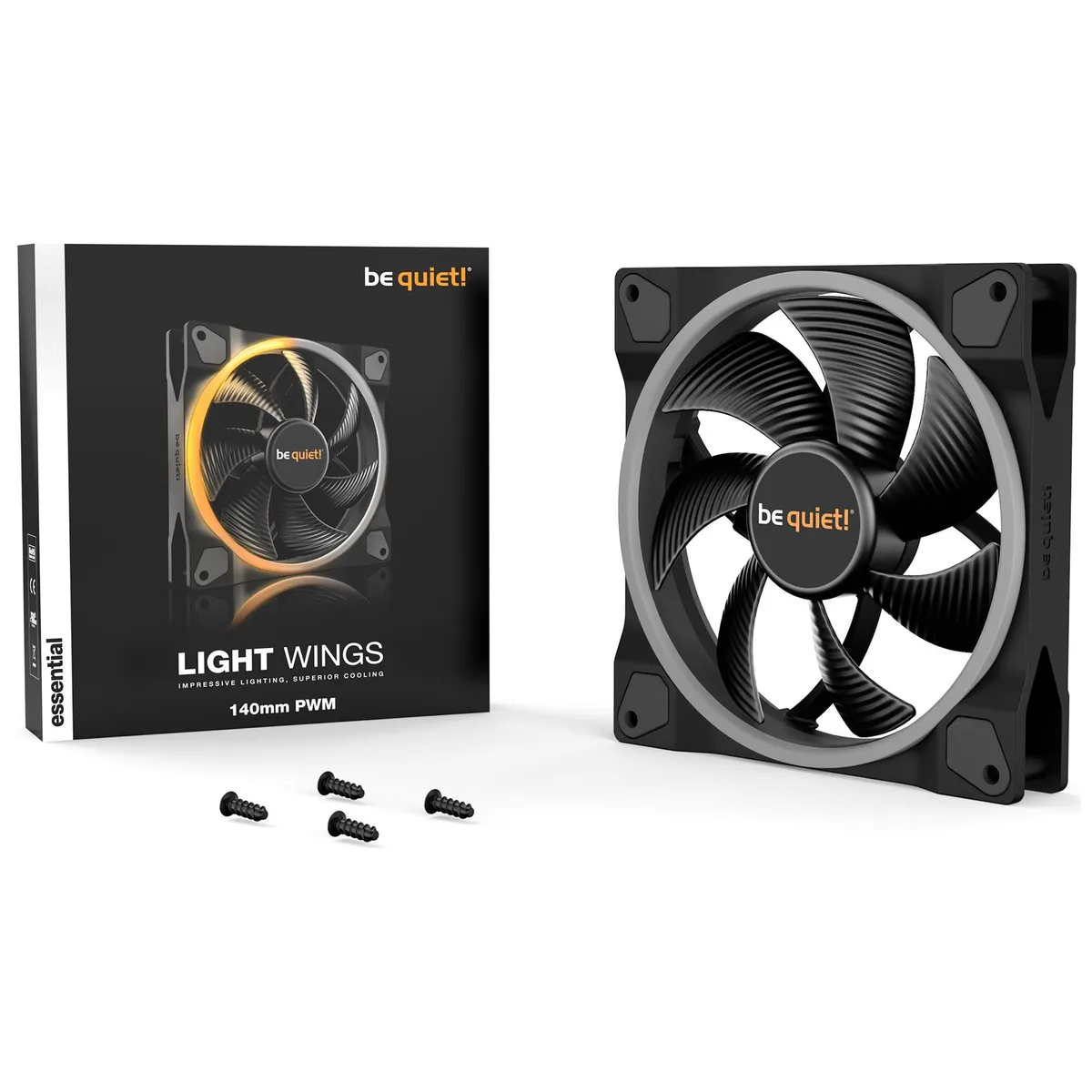 Вентилятор be quiet! Light Wings 140mm PWM Black (BL074) - мініатюра 4
