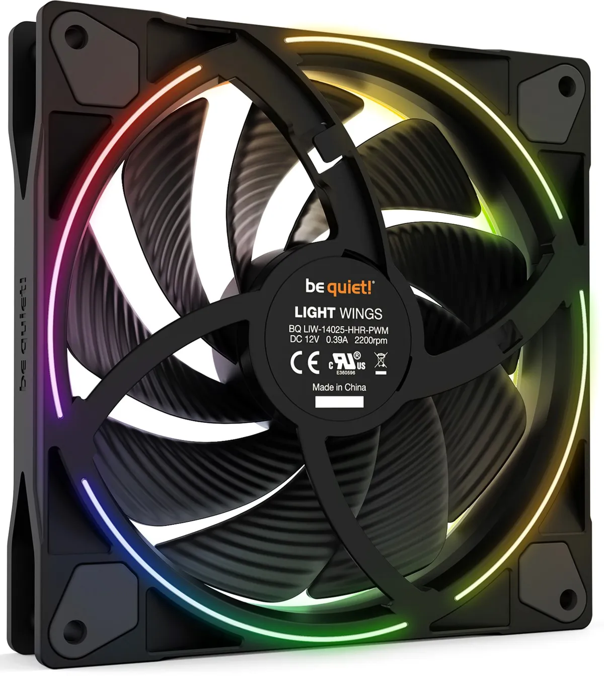 Вентилятор be quiet! Light Wings 140mm PWM High-Speed Black (BL075) - мініатюра 2