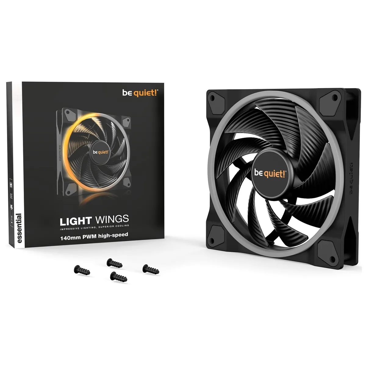 Вентилятор be quiet! Light Wings 140mm PWM High-Speed Black (BL075) - мініатюра 4