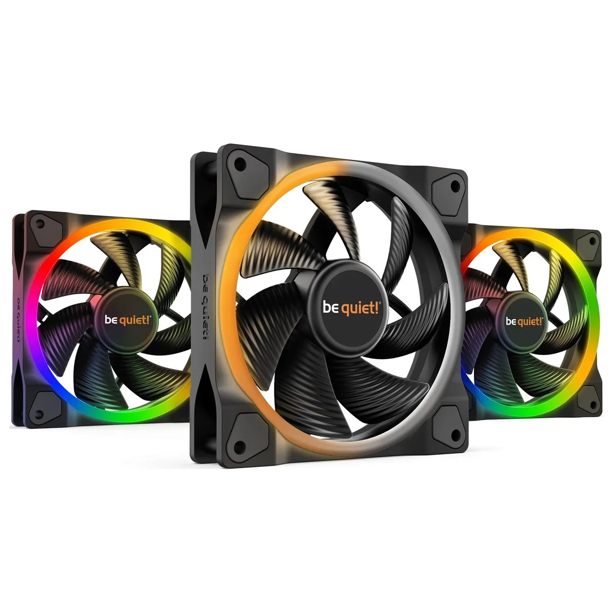 Вентилятор be quiet! Light Wings 120mm PWM 3-Pack Black (BL076) - зображення 1
