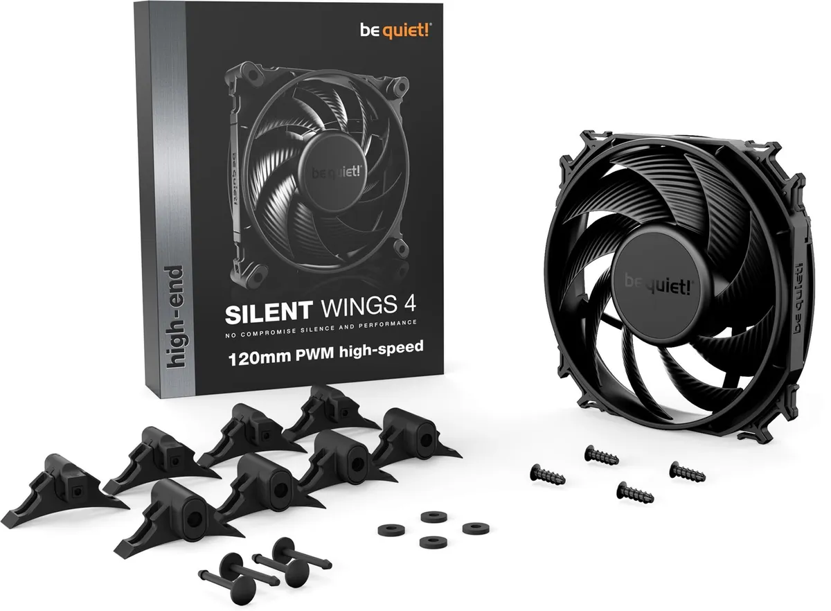 Вентилятор be quiet! Silent Wings 4 120mm PWM High-Speed Black (BL094) - мініатюра 4