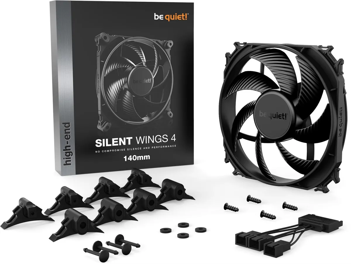 Вентилятор be quiet! Silent Wings 4 140mm Black (BL095) - мініатюра 4