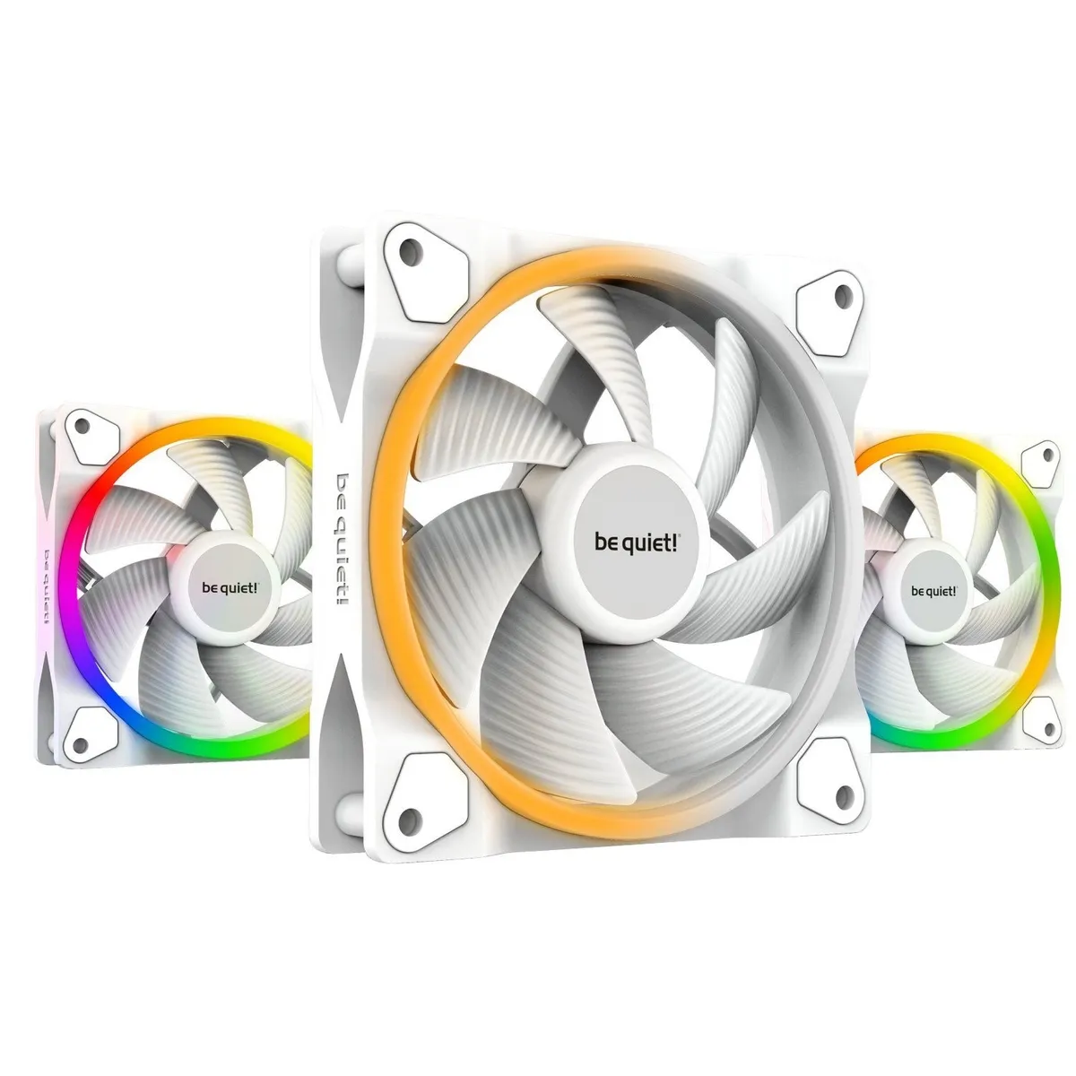 Вентилятор be quiet! Light Wings 120mm PWM High-Speed 3-Pack White (BL101) - зображення 1