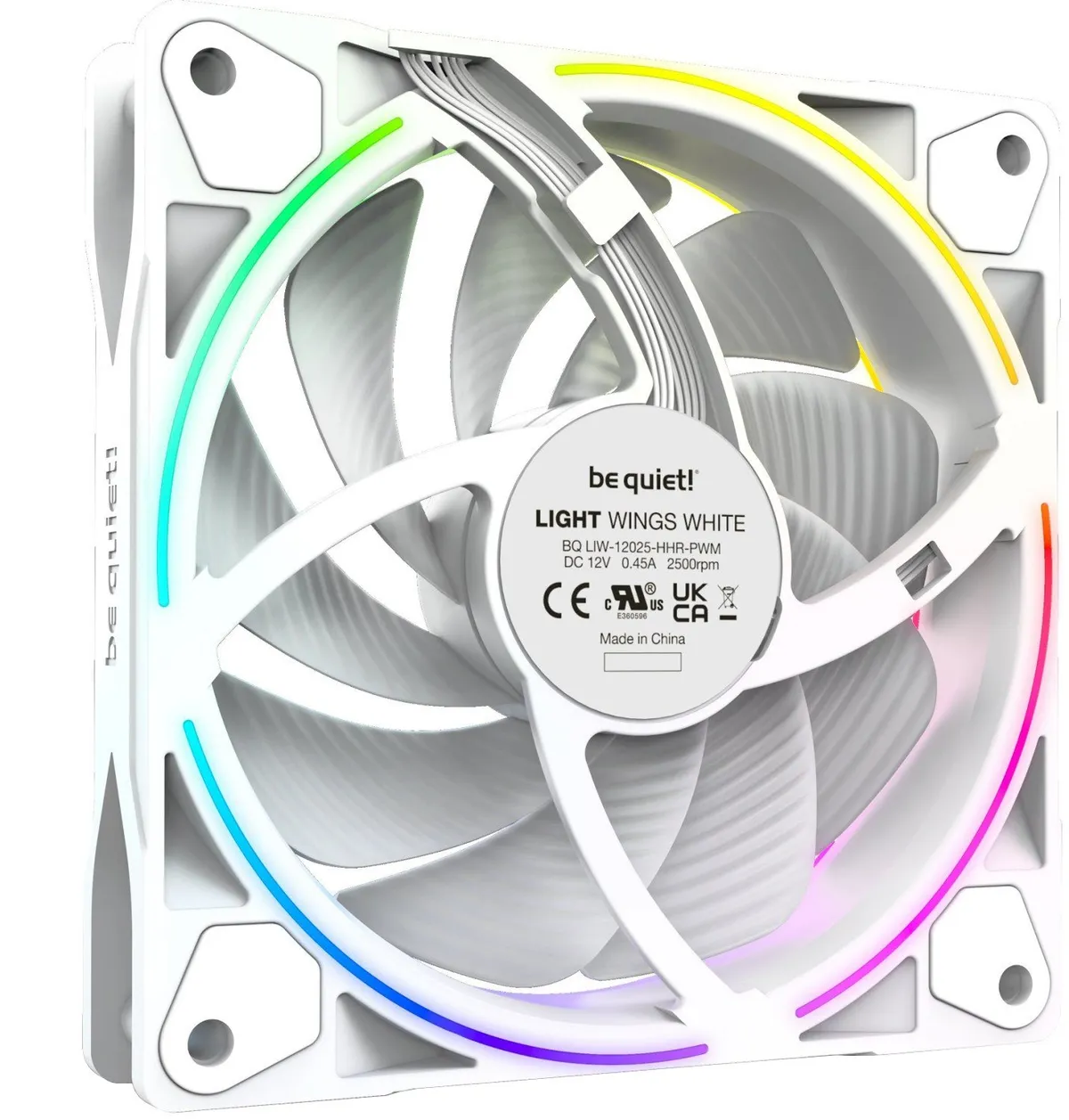 Вентилятор be quiet! Light Wings 120mm PWM High-Speed 3-Pack White (BL101) - мініатюра 2