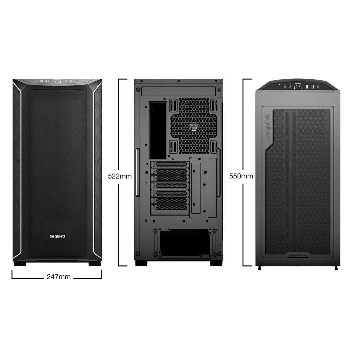 Корпус be quiet! Shadow Base 800 DX Black (BGW61) - мініатюра 11