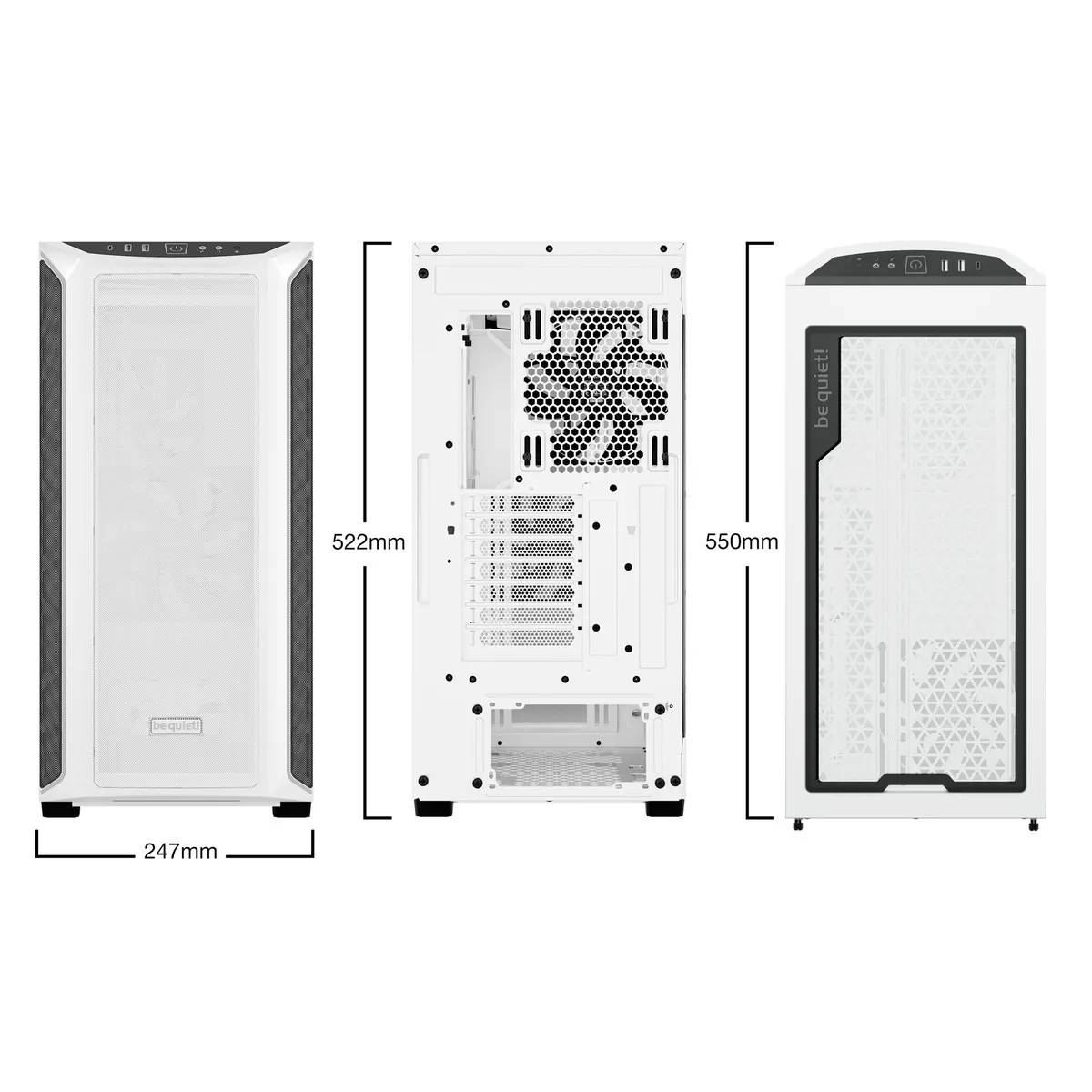 Корпус be quiet! Shadow Base 800 DX White (BGW62) - мініатюра 11